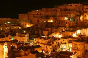 ancien village de le sassi de matera Italie photo