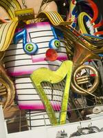 détails de le masques de le carnaval de viareggio photo