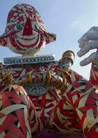 détails de le masques de le carnaval de viareggio photo