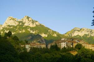 le suggestif vue de monte Forato Italie photo