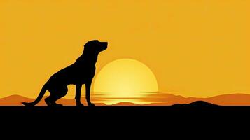 Labrador retriever silhouette femelle national photo