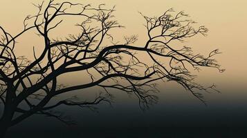 arbre branche silhouette comme Contexte photo