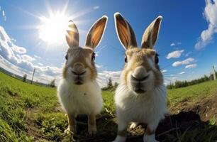 marrant lapins portrait photo