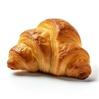 savoureux français croissant isolé photo