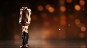 vide Contexte avec microphone photo