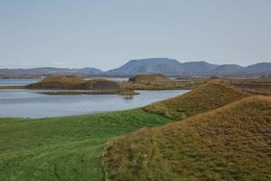 pseudo cratère près de skutustadir et du lac myvatn, islande photo