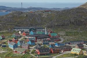 vue de qaqortoq au Groenland