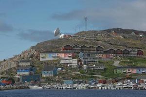 vue de qaqortoq au Groenland