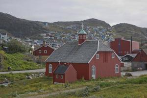 le frelserens kirke à qaqortoq, groenland photo