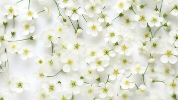 gypsophile fleur à motifs Contexte. fleur texture Contexte. génératif ai photo