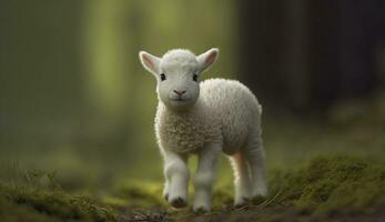 mignonne animal sur la nature. ai génératif photo