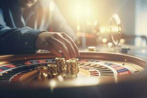 casino en ligne roulette. produire ai photo