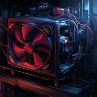 refroidissement ventilateur PC illustration photo