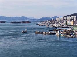 port de la ville de Yeosu. Corée du Sud photo