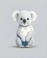 ai génératif illustration de adorable mignonne bébé koala ours photo