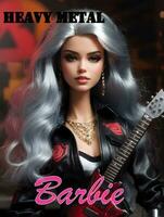 ai génératif lourd métal Barbie poupée photo