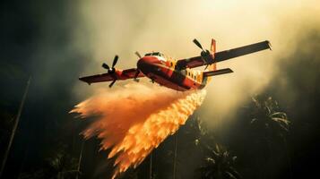 Feu dans le tropical forêt photo