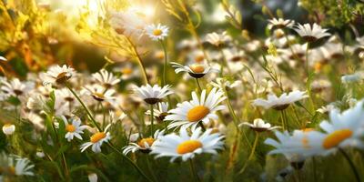 champ de marguerites, ai produire photo