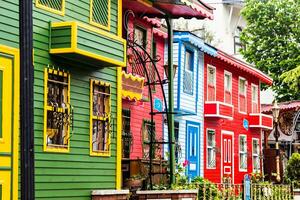 coloré Maisons dans Istanbul photo