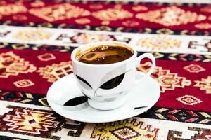 turc café fermer Haut vue photo