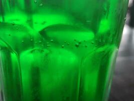 vert verre abstrait arrière-plan, proche vue photo
