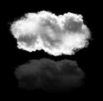 nuage forme avec une réflexion illustration photo