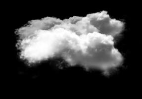 réaliste nuage forme isolé plus de noir Contexte photo