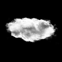 nuage forme isolé plus de noir arrière-plan photo