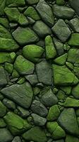 galets des pierres Contexte avec vert tonique. ai généré photo
