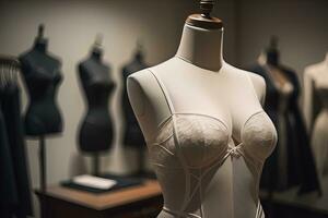 sensuel lingerie sur une mannequin. ai génératif photo