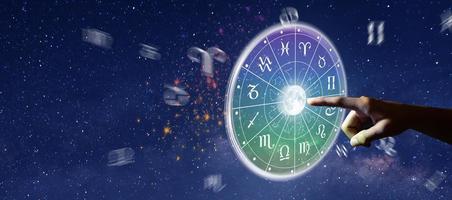 signes du zodiaque astrologiques à l'intérieur du cercle horoscope photo