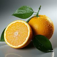 Frais sucré Orange contient vitamine c photo