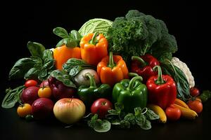 divers sortes de Frais des légumes photo