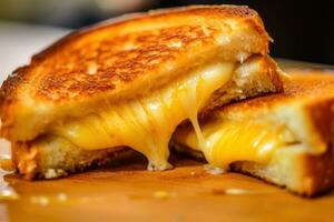 une grillé fromage sandwich ai généré photo