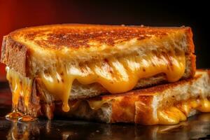 une grillé fromage sandwich ai généré photo