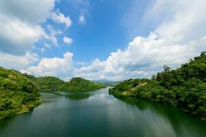 paysage de coup langue barrage de vue indiquer, yala Province photo