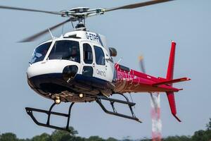 qinetiq Airbus des hélicoptères eurocoptère h125 g-etpf hélicoptère arrivée et atterrissage pour riat Royal international air tatouage 2018 salon de l'aéronautique photo