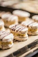 traditionnel slovaque et tchèque Noël Pâtisserie laskonky photo