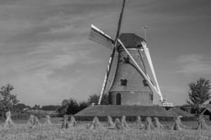 Moulin à vent aux Pays-Bas photo