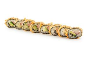 tempura Sushi maki Japonais traditionnel aliments. photo