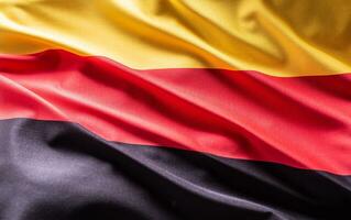 agitant drapeau de Allemagne. nationale symbole de pays et Etat photo