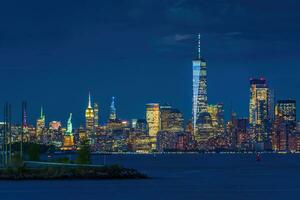 Manhattan ligne d'horizon, paysage urbain de Nouveau york ville photo