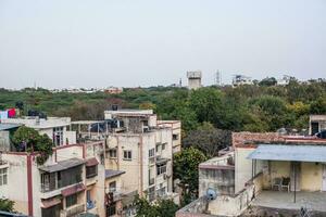 une vue de le toits de bâtiments dans Inde photo