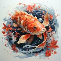 magnifique koi poisson photo