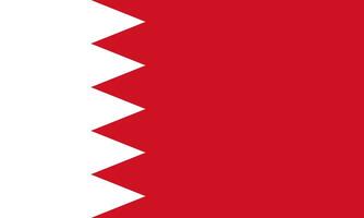 le officiel courant drapeau de le Royaume de bahreïn. Etat drapeau de bahreïn. illustration. photo