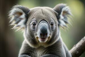 koala dans le Naturel environnement, fermer. ai génératif photo