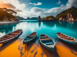 Fishing boats on the beach