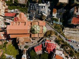 vues de Maiori sur le amalfi côte, Italie par drone photo