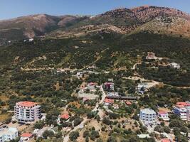 vues de bortsch, Albanie par drone photo