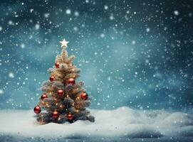 vacances Contexte avec Noël arbre photo
